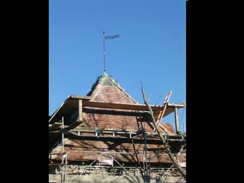 Chantier de tuiles plates – Foix – Les charpentiers du Lauragais