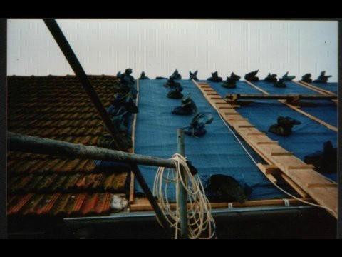 Chantier tuiles canal – Carcassonne – Les charpentiers du Lauragais