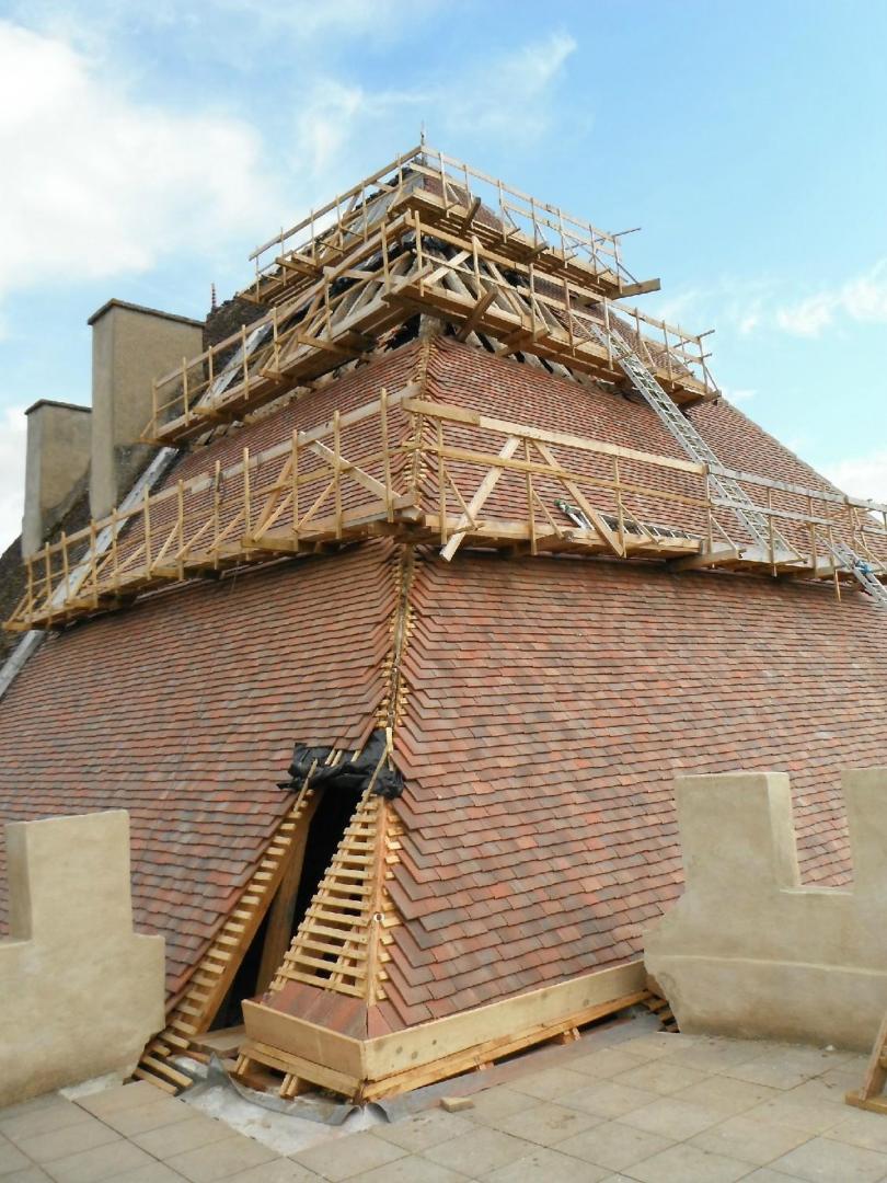 Toit tuiles plates – Albi – Les charpentiers du Lauragais